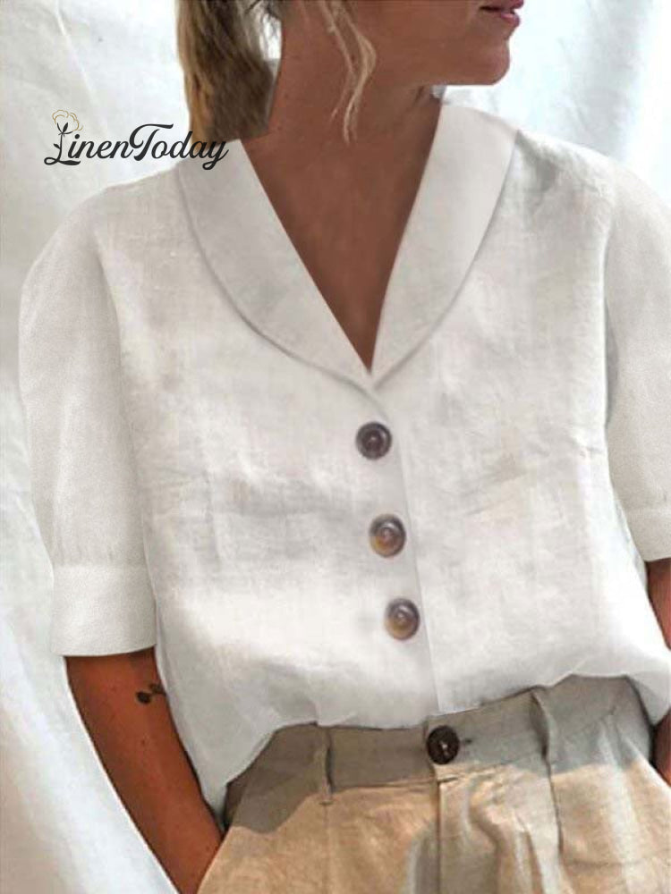 Cotton Linen Casual Shirt