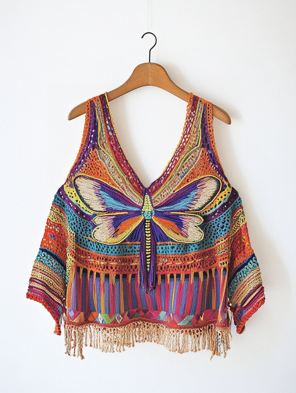 Knitted Summer Fashion Hollow Suspender Top Ad03
