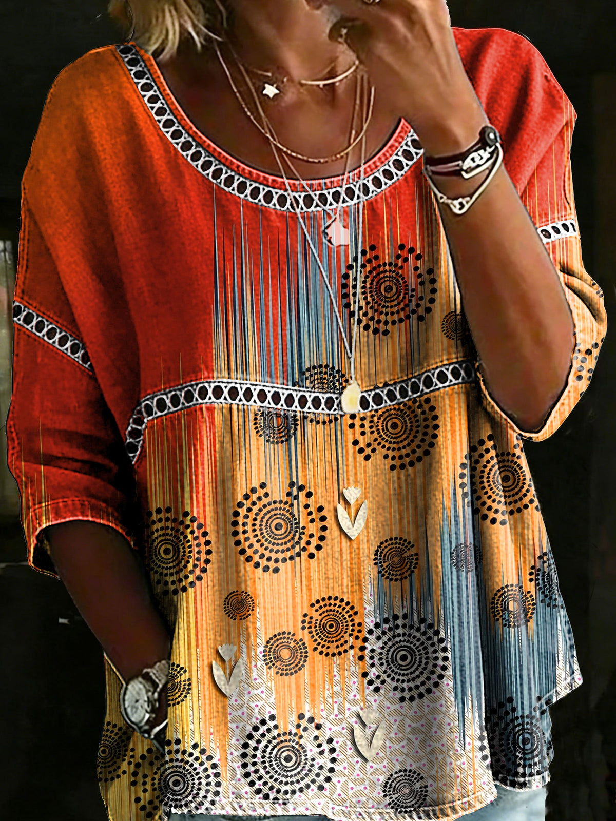 Vintage Casual Loose Denim Blouse Shirt