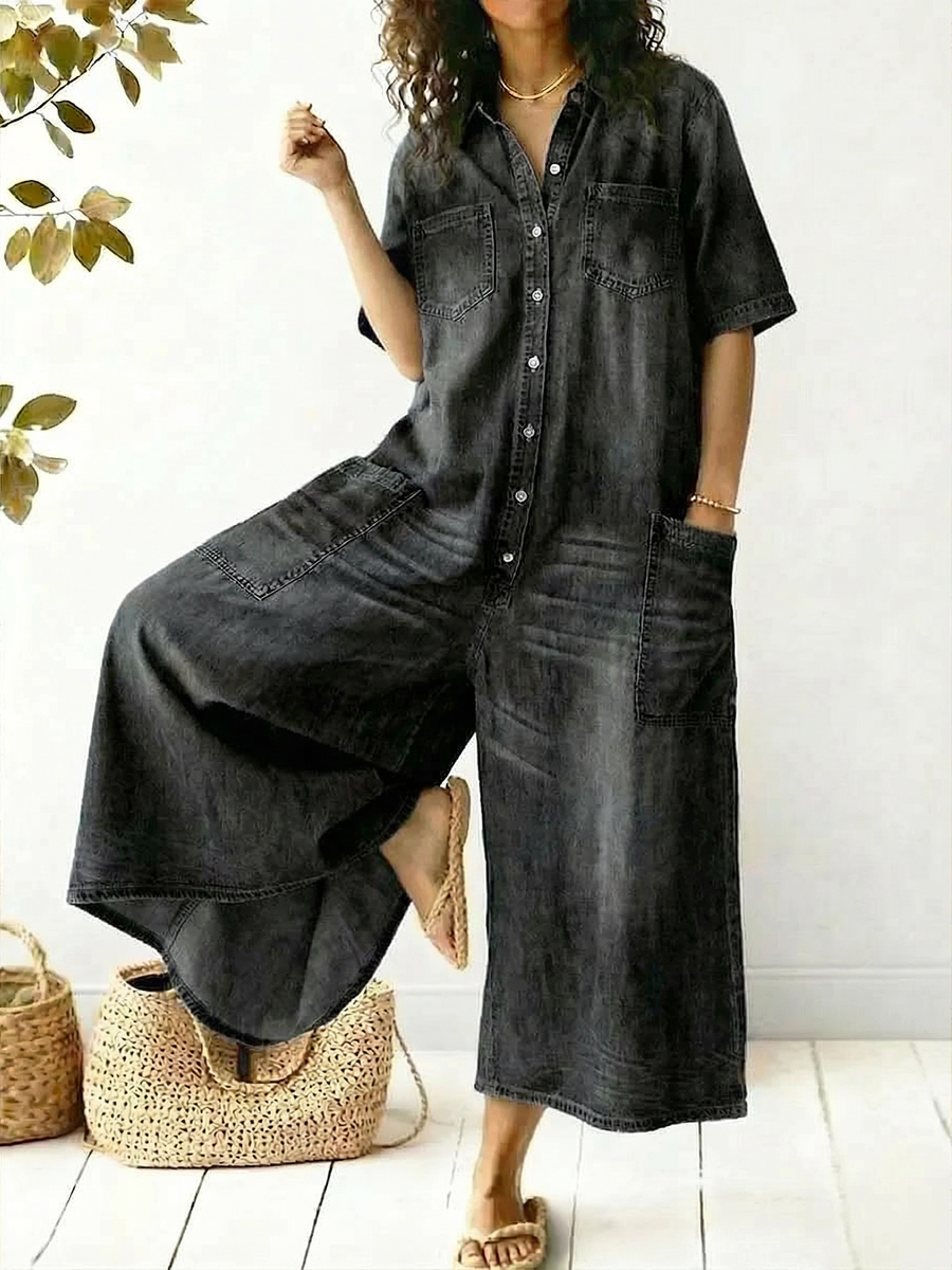 Cozy and Casual Cotton Jumpsuit