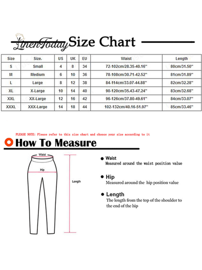 Casual Summer Linen Pants High-Waisted Loose Yoga Sweatpants Crop Pants with Pockets
