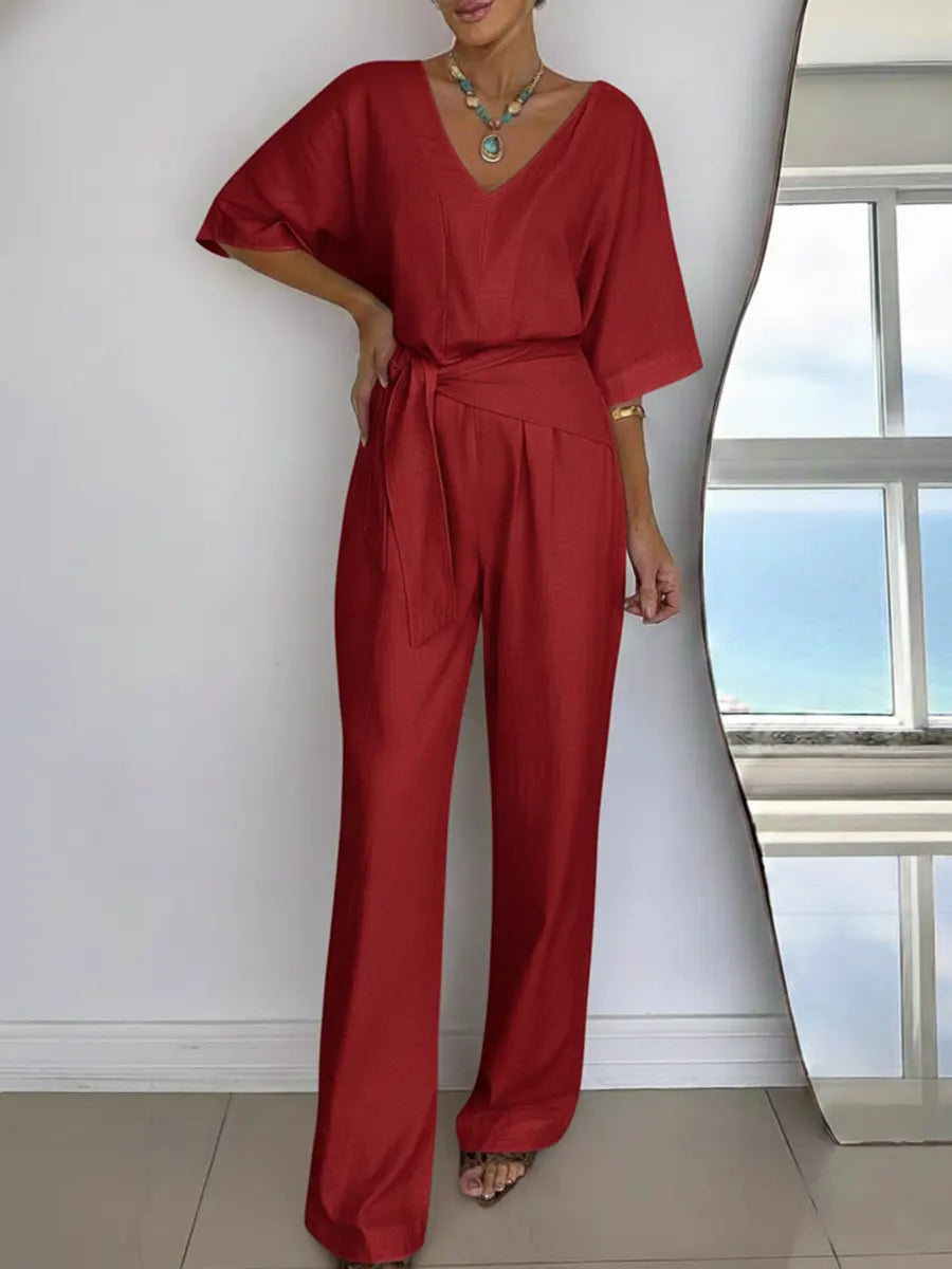 Linen and Cotton Jumpsuit