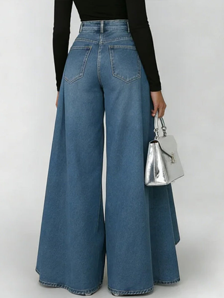 High-Waisted Relaxed Wide-Leg Jeans with Effortless Everyday Comfort