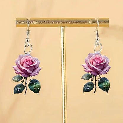 Rose Flower Earrings