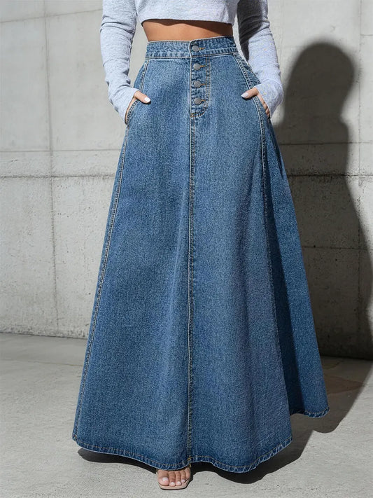 Casual Denim Skirt