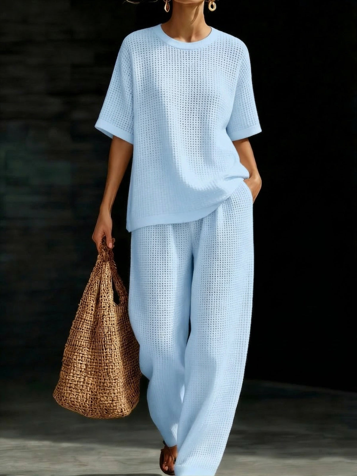 Waffle Two-Piece Set