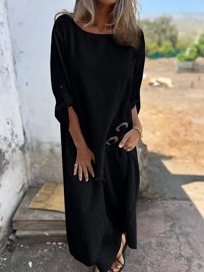 Solid Color Casual Elegant Stylish Top and Pants Suit