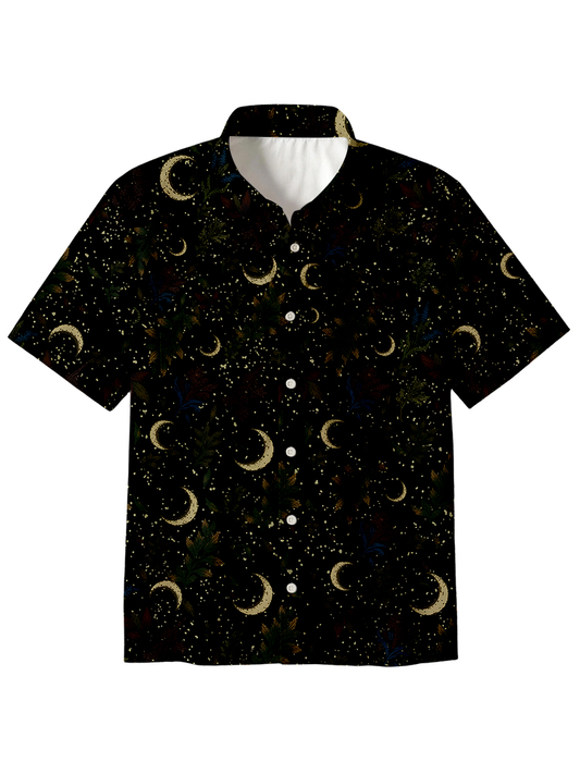 Moon Garden Button Up Pocket Shirt