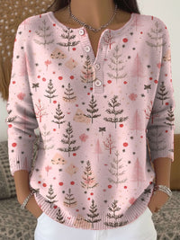 Pink Buttoned Sweater
