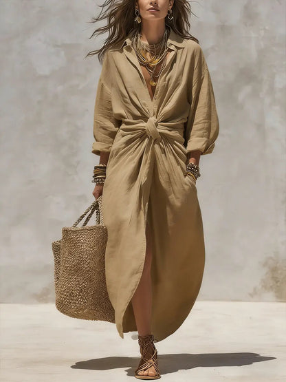 Designer-Style Shirt Dress