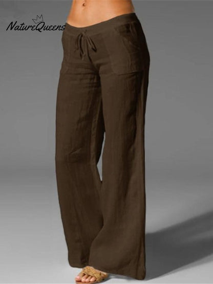 Pocket Cotton and Linen Slacks