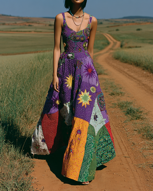 Western Star and Moon Elements Dress Baf4