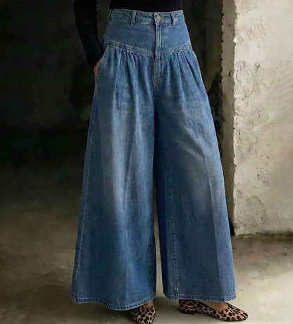 Fashion Relaxed Casual Wide-Leg Jeans with Comfort Meets Classic Denim