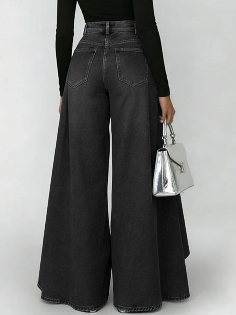 High-Waisted Relaxed Wide-Leg Jeans with Effortless Everyday Comfort