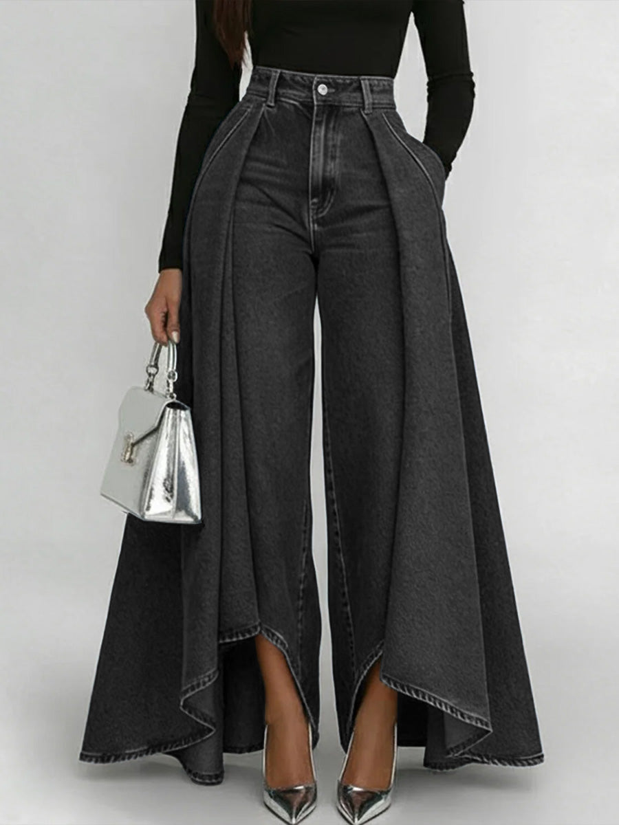 High-Waisted Relaxed Wide-Leg Jeans with Effortless Everyday Comfort