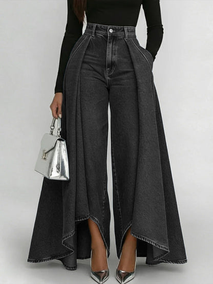 High-Waisted Relaxed Wide-Leg Jeans with Effortless Everyday Comfort