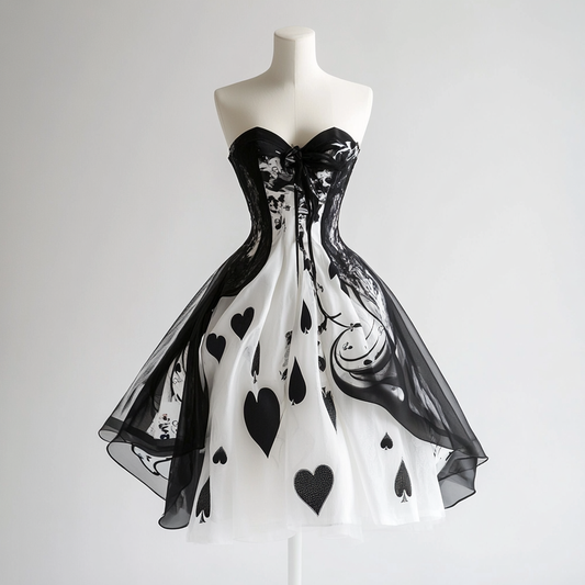 Summer Original Design Magician Theme Hot Stamping Dress 7f0e