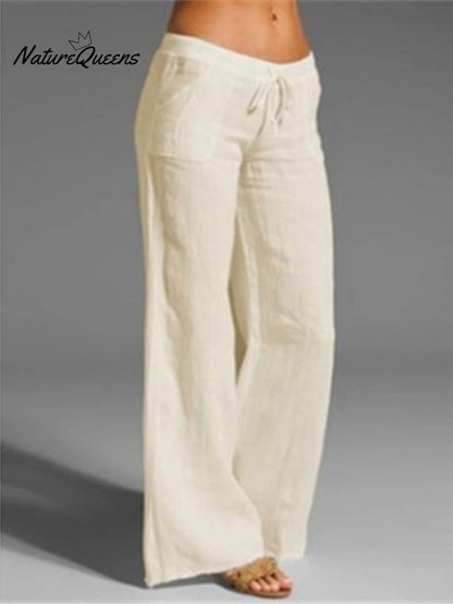 Pocket Cotton and Linen Slacks