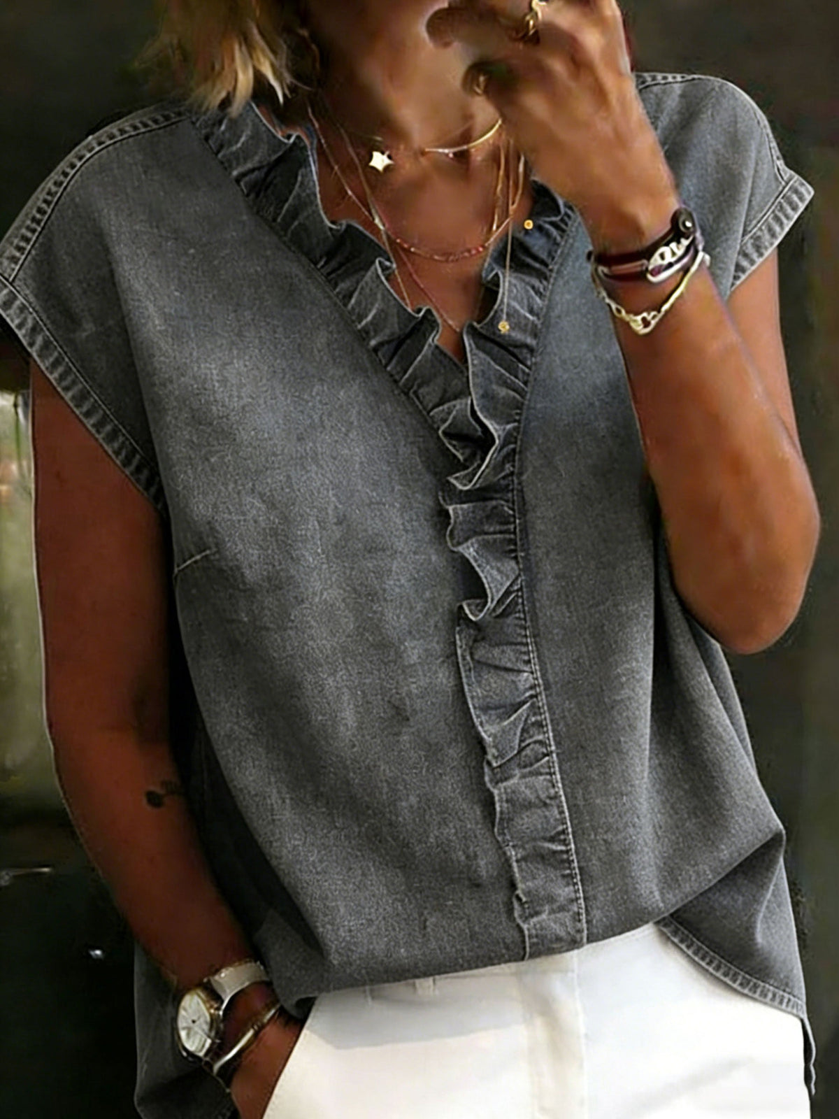 Casual Denim Cotton Shirt