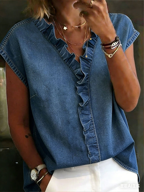 Casual Denim Cotton Shirt