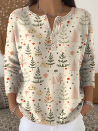 Multicolor Buttoned Sweater