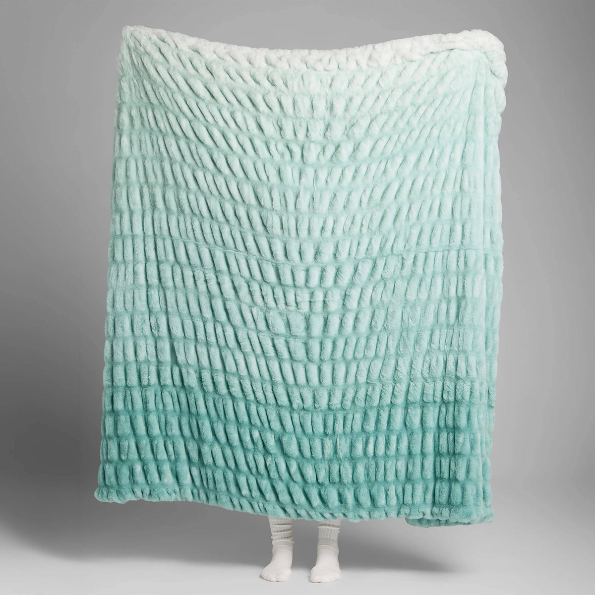 Mint Dreamer plush blanket shown at full size