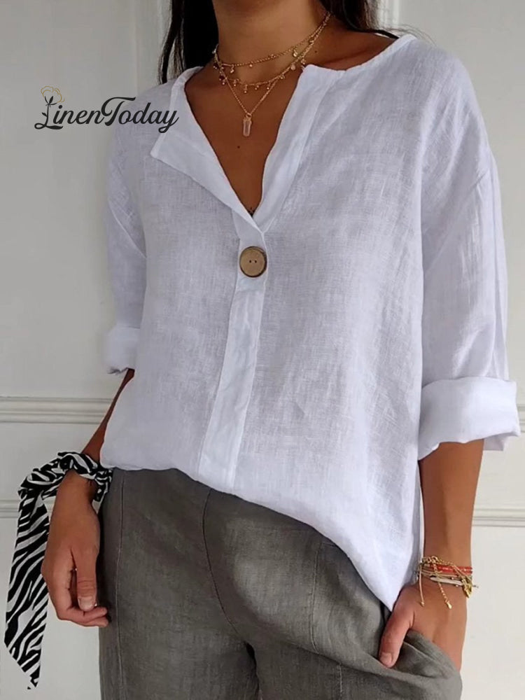 Casual Cotton Linen Shirt