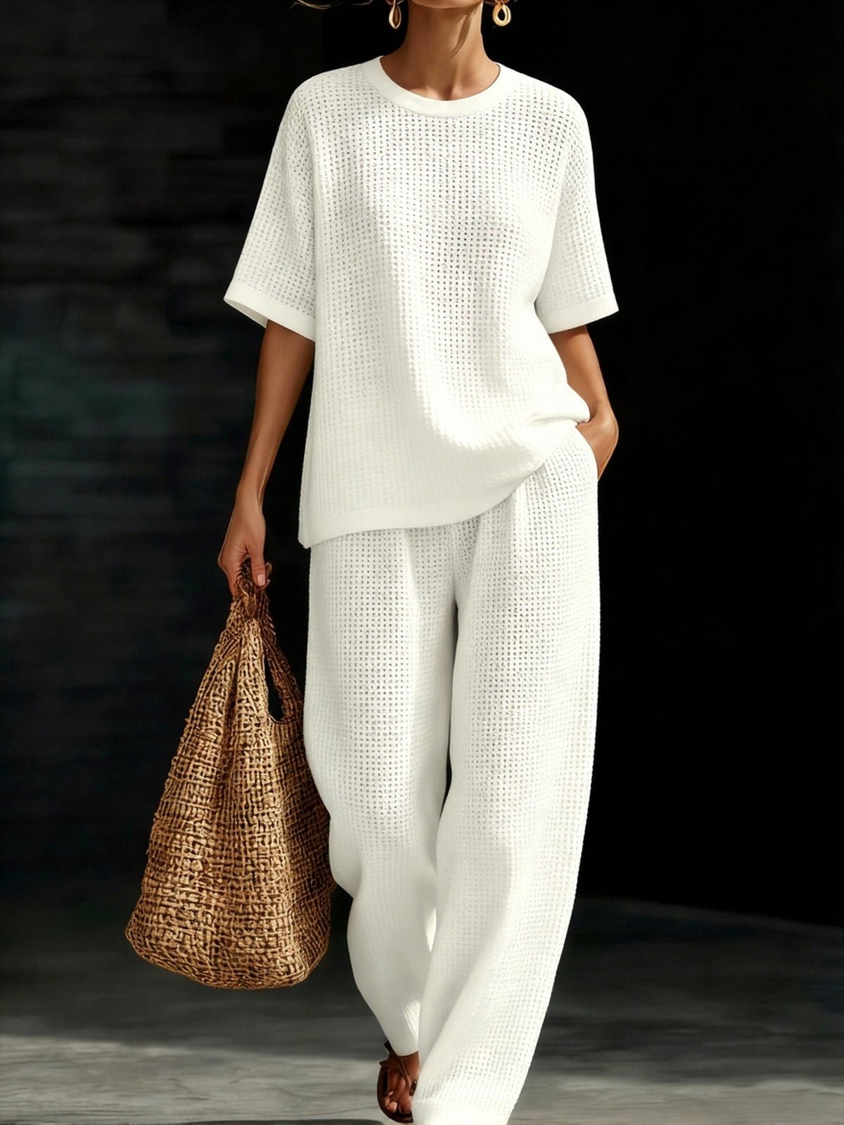 Waffle Two-Piece Set