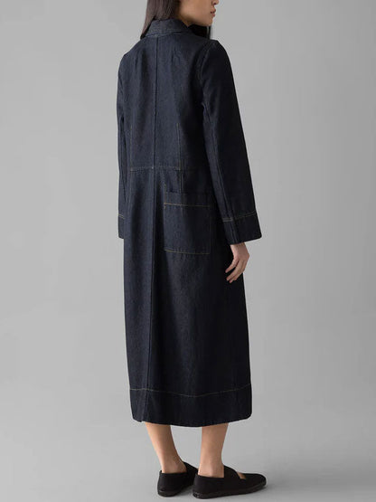 Vintage Casual Wearable Long Denim Jacket
