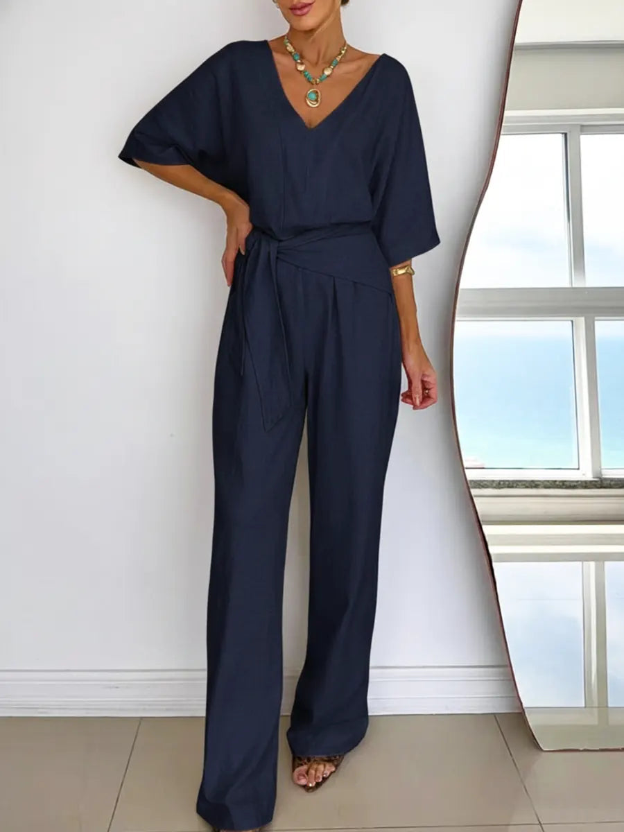Linen and Cotton Jumpsuit