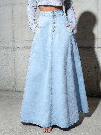 Casual Denim Skirt