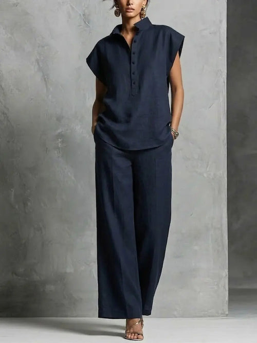 Simple and Comfortable Cotton-Linen Set