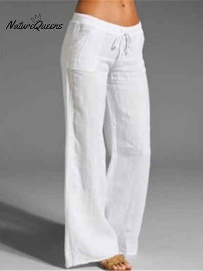 Pocket Cotton and Linen Slacks