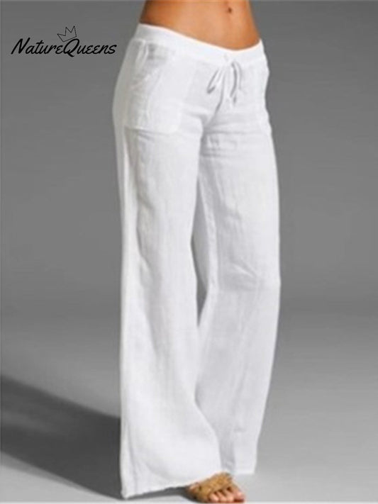 Pocket Cotton and Linen Slacks