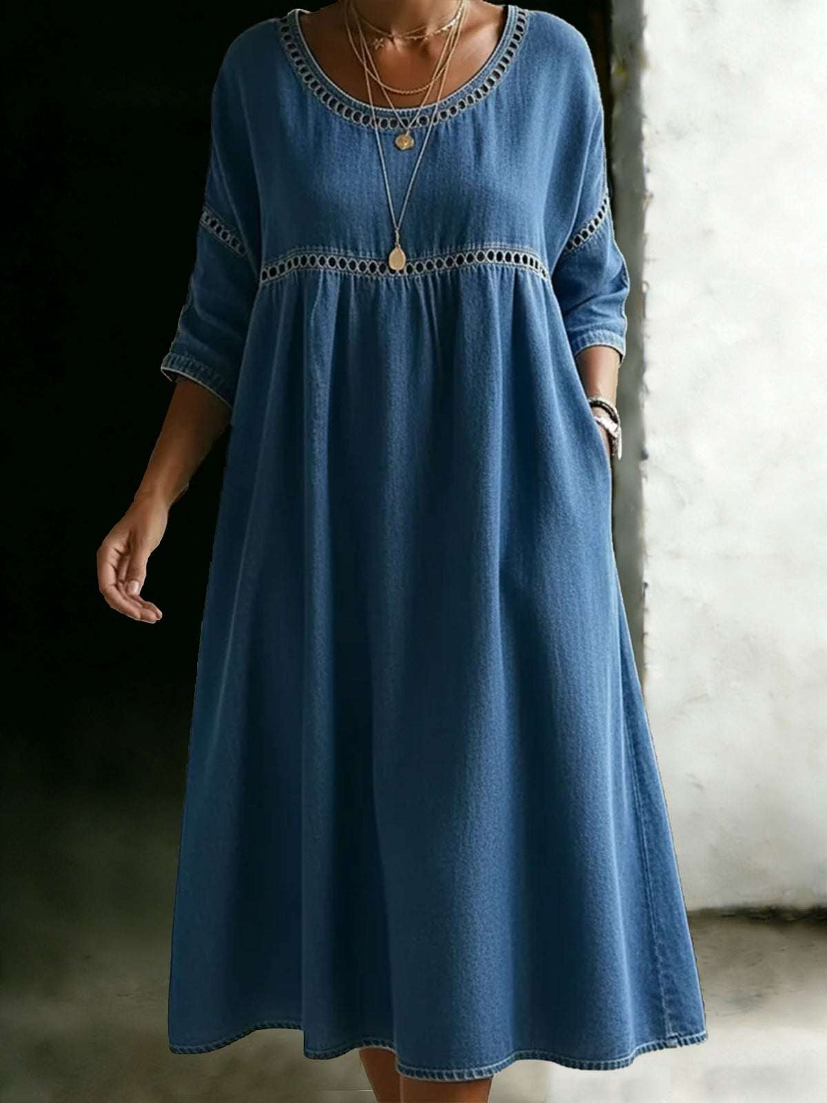 Casual Denim Loose Dress