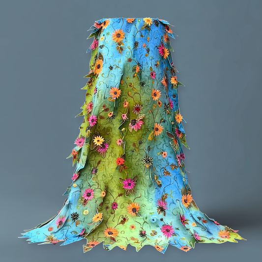 Vibrant Summer Rainbow-Colored Skirt 2558