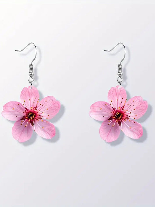 Colorful Flower Earrings