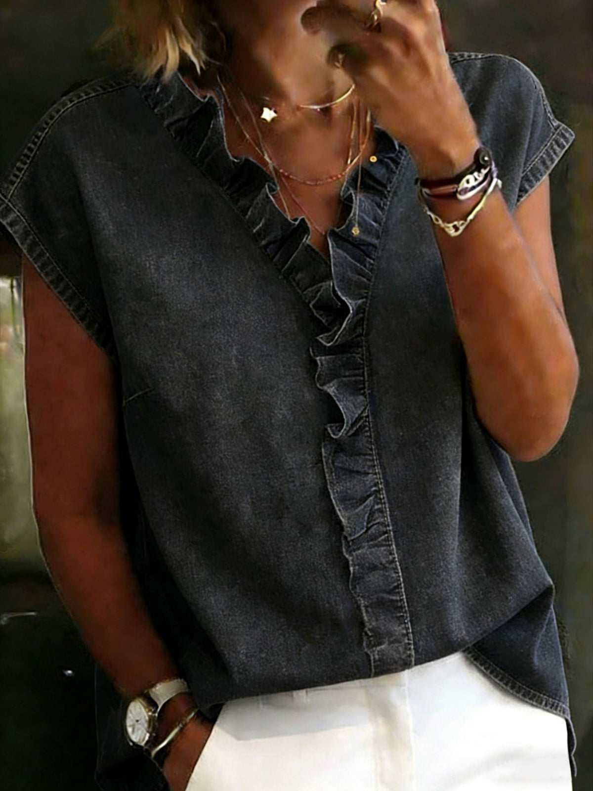 Casual Denim Cotton Shirt