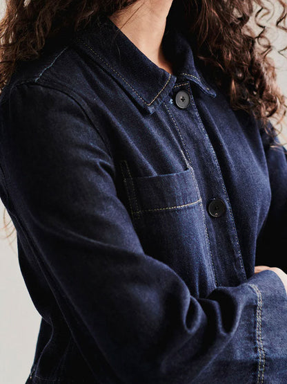Vintage Casual Wearable Long Denim Jacket