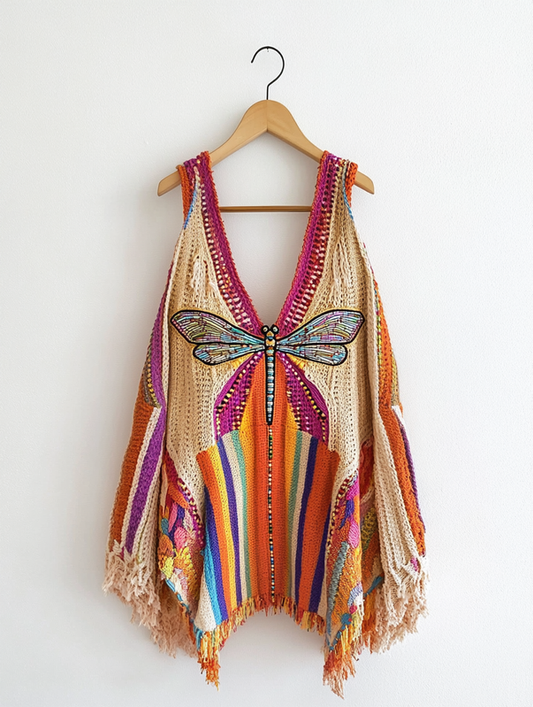 Knitted Summer Fashion Hollow Dress 5b96