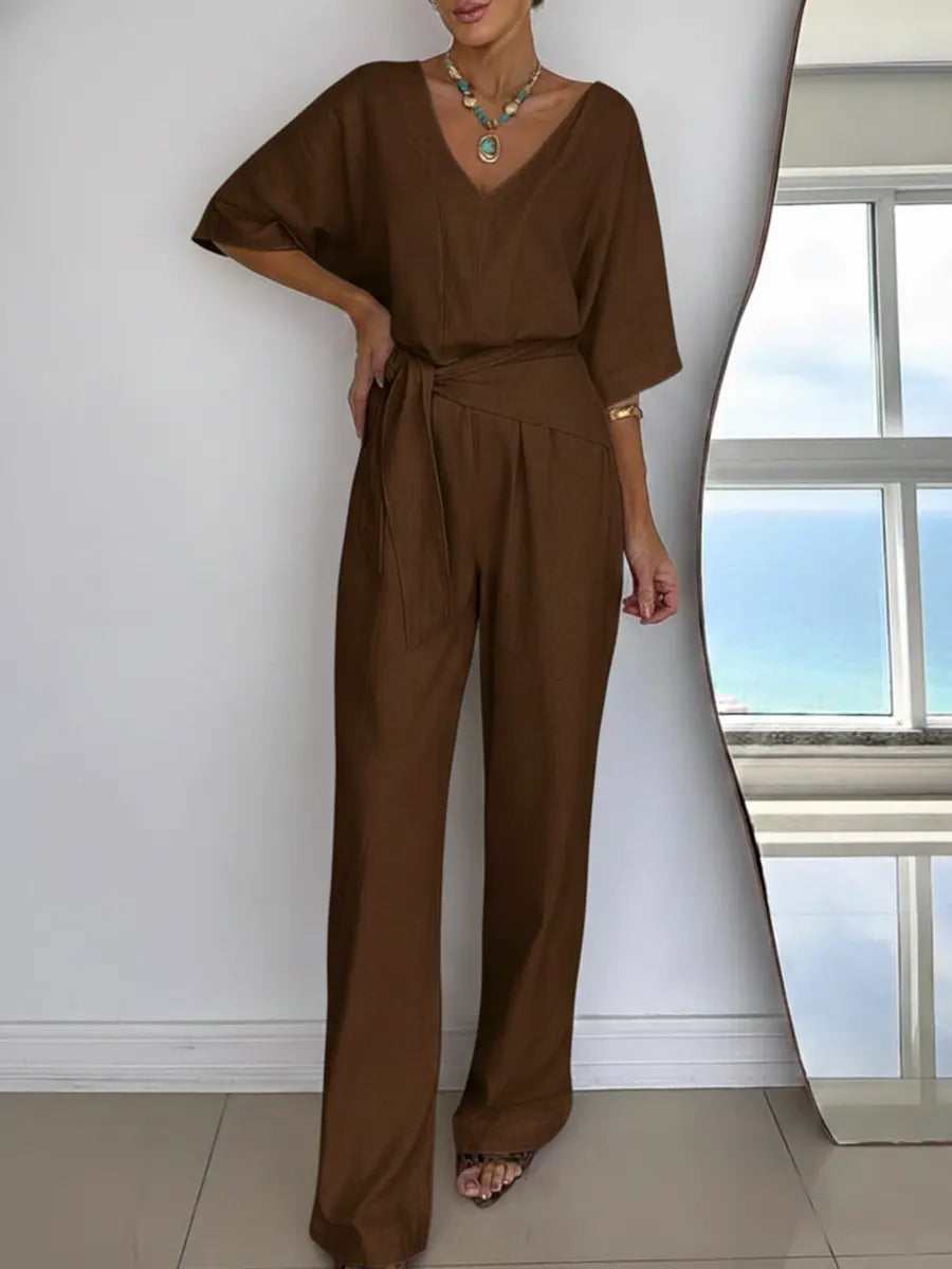 Linen and Cotton Jumpsuit