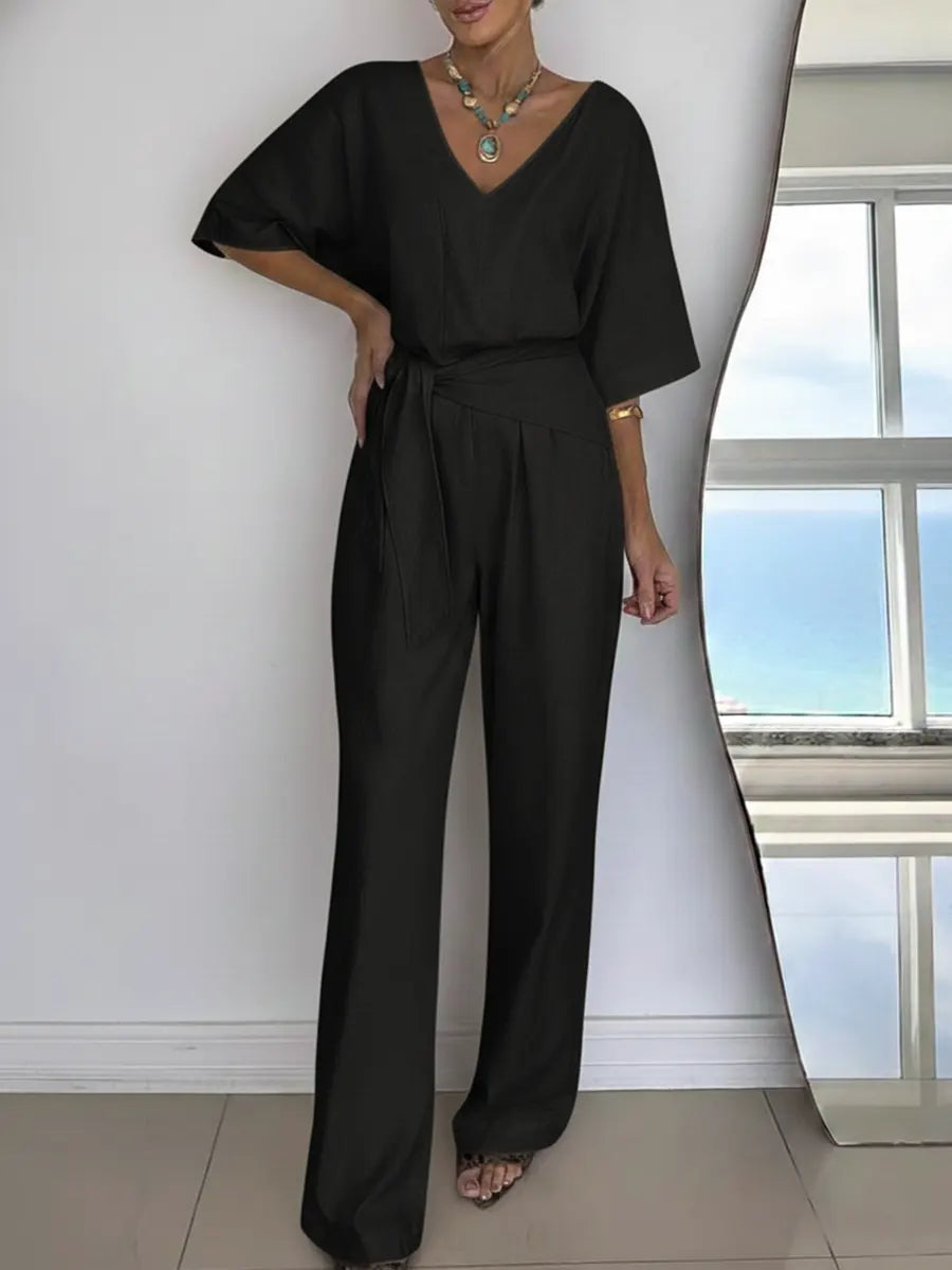 Linen and Cotton Jumpsuit