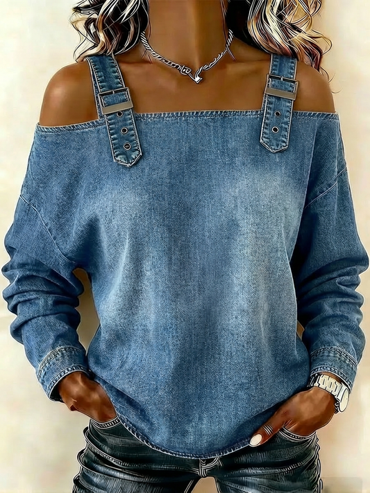Sleeveless Denim Shirt